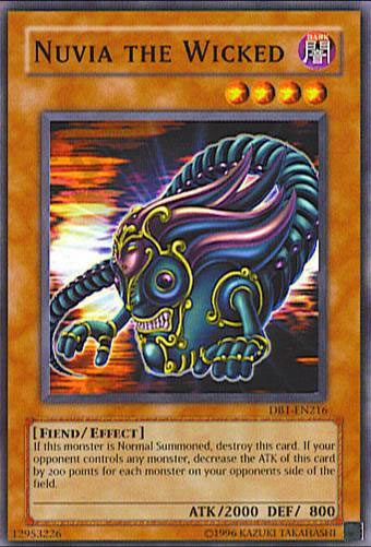 Yu-Gi-Oh Card: Nuvia the Wicked