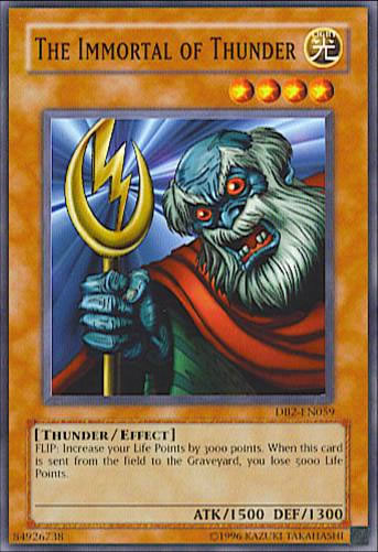 Yu-Gi-Oh Card: The Immortal of Thunder