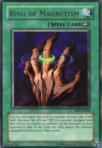 Yu-Gi-Oh Card: Ring of Magnetism