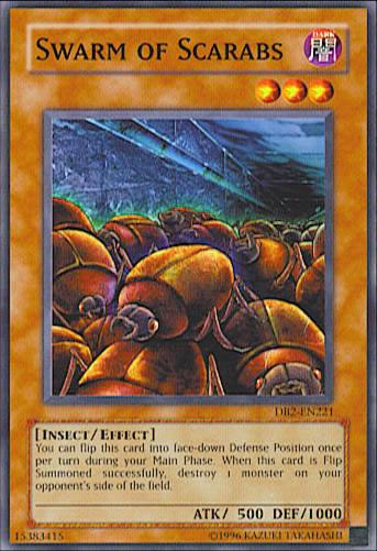 Yu-Gi-Oh! Carta Swarm Of Scarabs (GLD1-EN008) - Gold Series 1 - Edizione Limitata