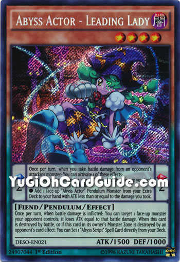 Yu-Gi-Oh Card: Abyss Actor - Leading Lady