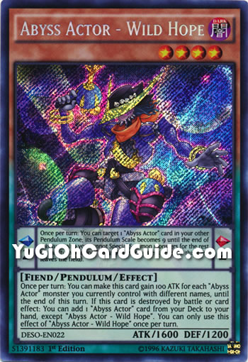 Yu-Gi-Oh Card: Abyss Actor - Wild Hope