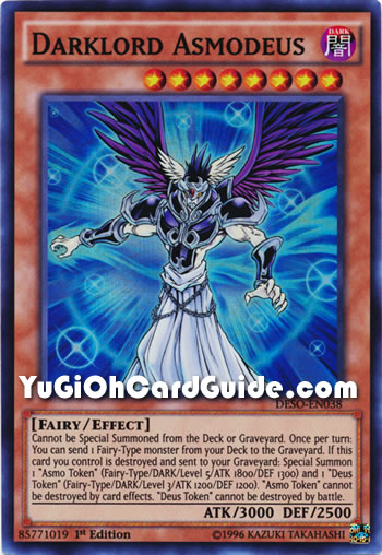 Yu-Gi-Oh Card: Darklord Asmodeus