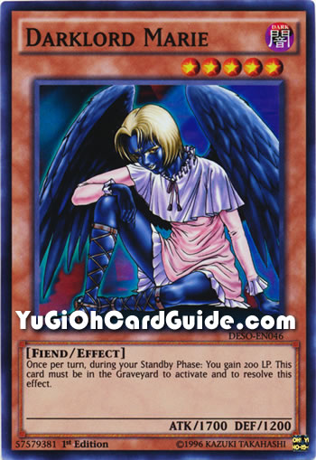 Yu-Gi-Oh Card: Darklord Marie