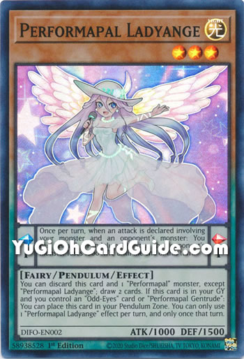 Yu-Gi-Oh Card: Performapal Ladyange