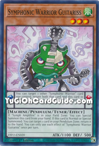 Yu-Gi-Oh Card: Symphonic Warrior Guitariss
