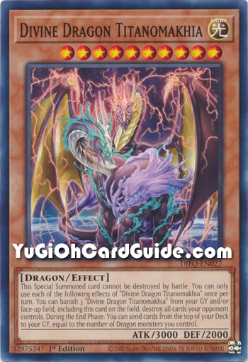 Yu-Gi-Oh Card: Divine Dragon Titanomakhia