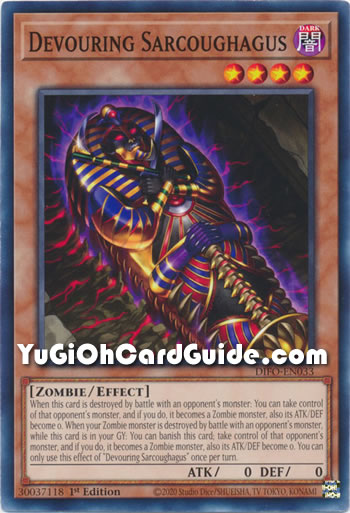 Yu-Gi-Oh Card: Devouring Sarcoughagus
