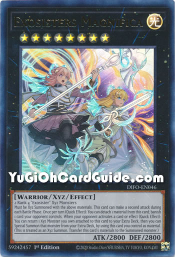 Yu-Gi-Oh Card: Exosisters Magnifica