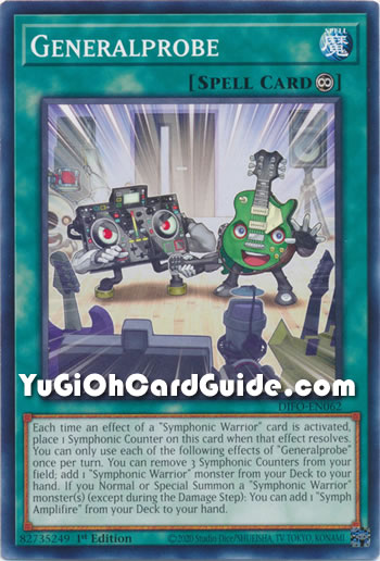 Yu-Gi-Oh Card: Generalprobe