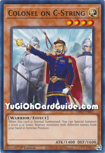 Yu-Gi-Oh Card: Colonel on C-String