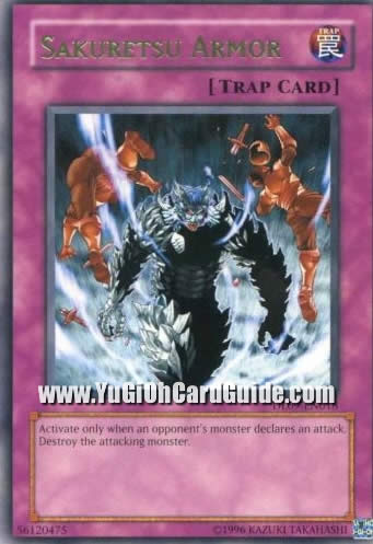 Yu-Gi-Oh! Sakuretsu Armor Green Rare Card - DL09-EN018 Duelist League 2010 Prize Card - View #13