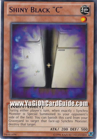 Yu-Gi-Oh Card: Shiny Black 