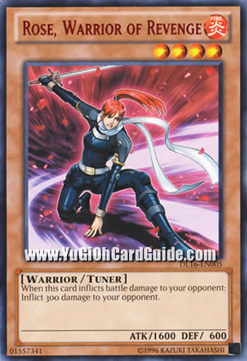 Yu-Gi-Oh Card: Rose, Warrior of Revenge