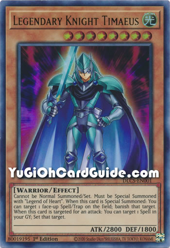 Yu-Gi-Oh Card: Legendary Knight Timaeus