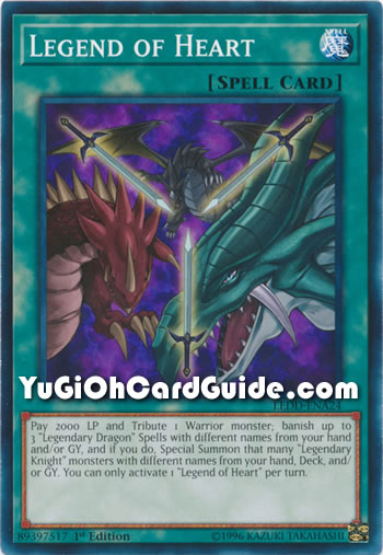 Yu-Gi-Oh Card: Legend of Heart