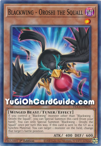 Yu-Gi-Oh Card: Blackwing - Oroshi the Squall