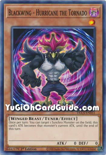 Yu-Gi-Oh Card: Blackwing - Hurricane the Tornado