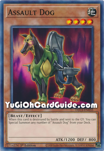 Yu-Gi-Oh Card: Assault Dog