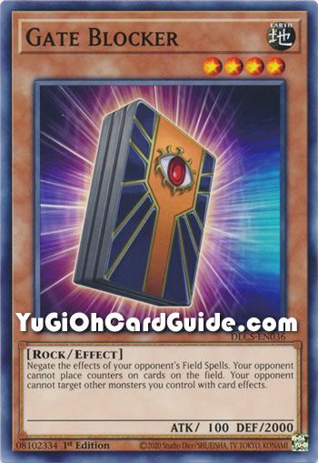 Yu-Gi-Oh Card: Gate Blocker