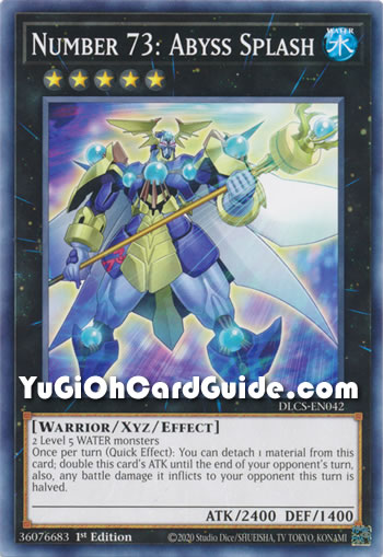Yu-Gi-Oh Card: Number 73: Abyss Splash