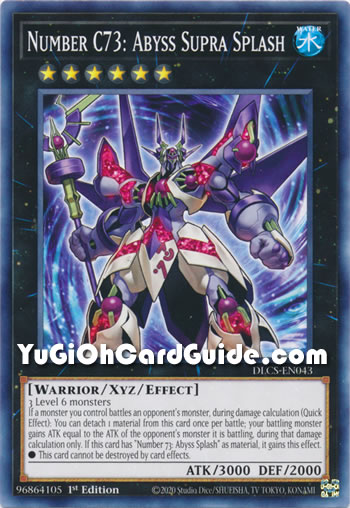 Yu-Gi-Oh Card: Number C73: Abyss Supra Splash