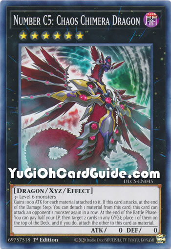 Yu-Gi-Oh Card: Number C5: Chaos Chimera Dragon
