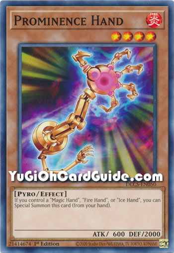 Yu-Gi-Oh Card: Prominence Hand