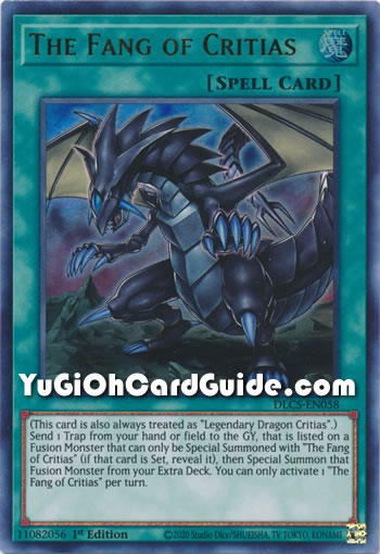 Yu-Gi-Oh Card: The Fang of Critias