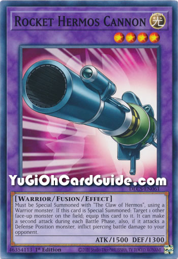 Yu-Gi-Oh Card: Rocket Hermos Cannon