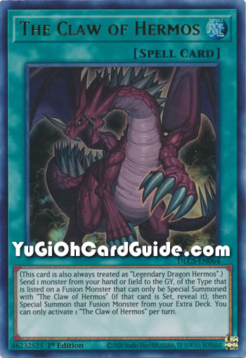 Yu-Gi-Oh Card: The Claw of Hermos