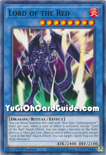 Yu-Gi-Oh Card: Lord of the Red