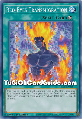 Yu-Gi-Oh Card: Red-Eyes Transmigration