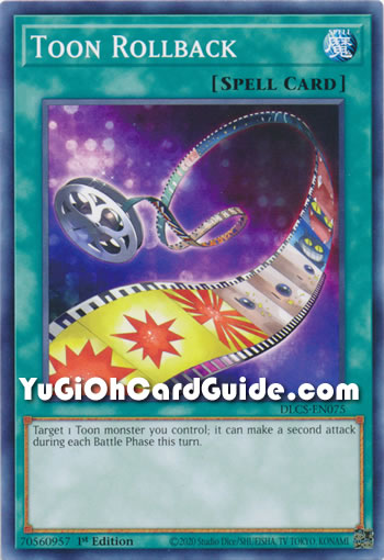 Yu-Gi-Oh Card: Toon Rollback