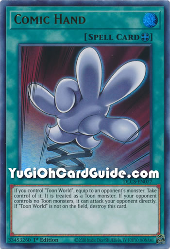 Yu-Gi-Oh Card: Comic Hand