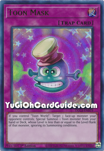 Yu-Gi-Oh Card: Toon Mask