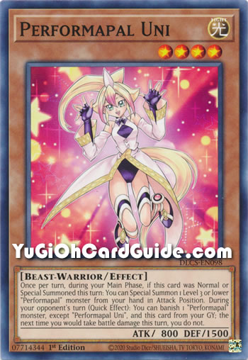 Yu-Gi-Oh Card: Performapal Uni