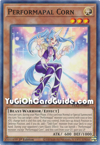 Yu-Gi-Oh Card: Performapal Corn