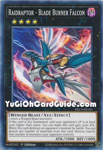 Yu-Gi-Oh Card: Raidraptor - Blade Burner Falcon