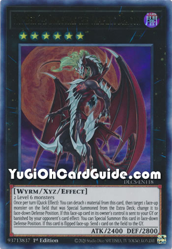 Yu-Gi-Oh Card: Number 24: Dragulas the Vampiric Dragon