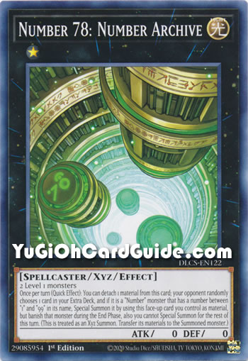 Yu-Gi-Oh Card: Number 78: Number Archive