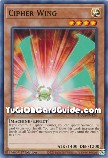 Yu-Gi-Oh Card: Cipher Wing