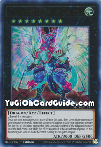Yu-Gi-Oh Card: Galaxy-Eyes Cipher Dragon