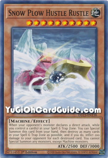 Yu-Gi-Oh Card: Snow Plow Hustle Rustle