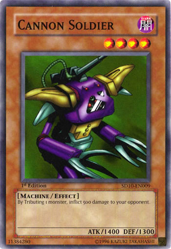 Yu-Gi-Oh Card: Cannon Soldier