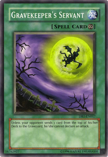 Yu-Gi-Oh Card: Gravekeeper's Servant