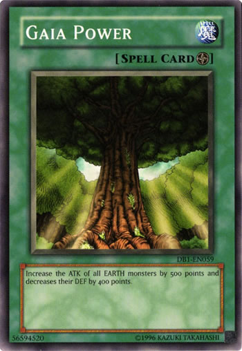 Yu-Gi-Oh Card: Gaia Power