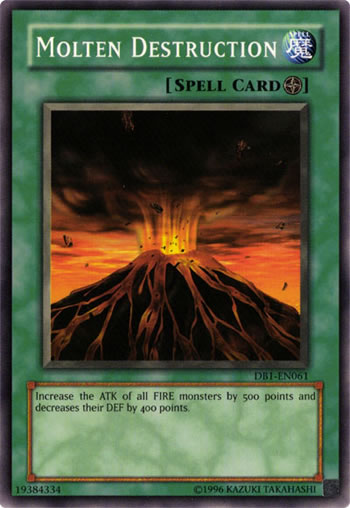Yu-Gi-Oh Card: Molten Destruction