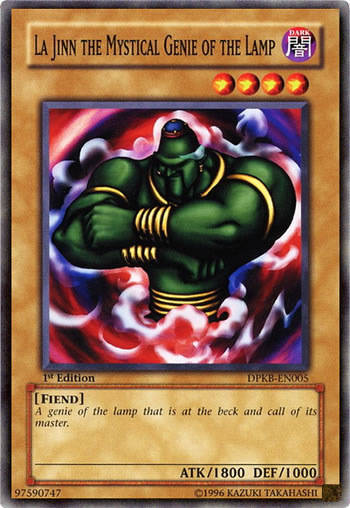 Yu-Gi-Oh Card: La Jinn the Mystical Genie of the Lamp