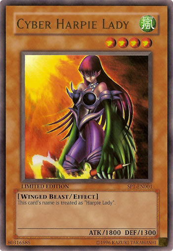 Yu-Gi-Oh Card: Cyber Harpie Lady
